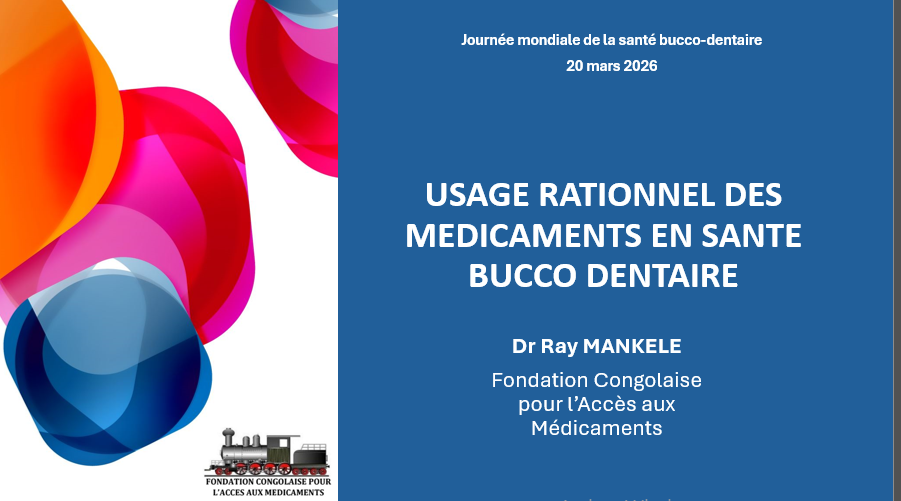 Usage rationnel des médicaments en sante bucco dentaire